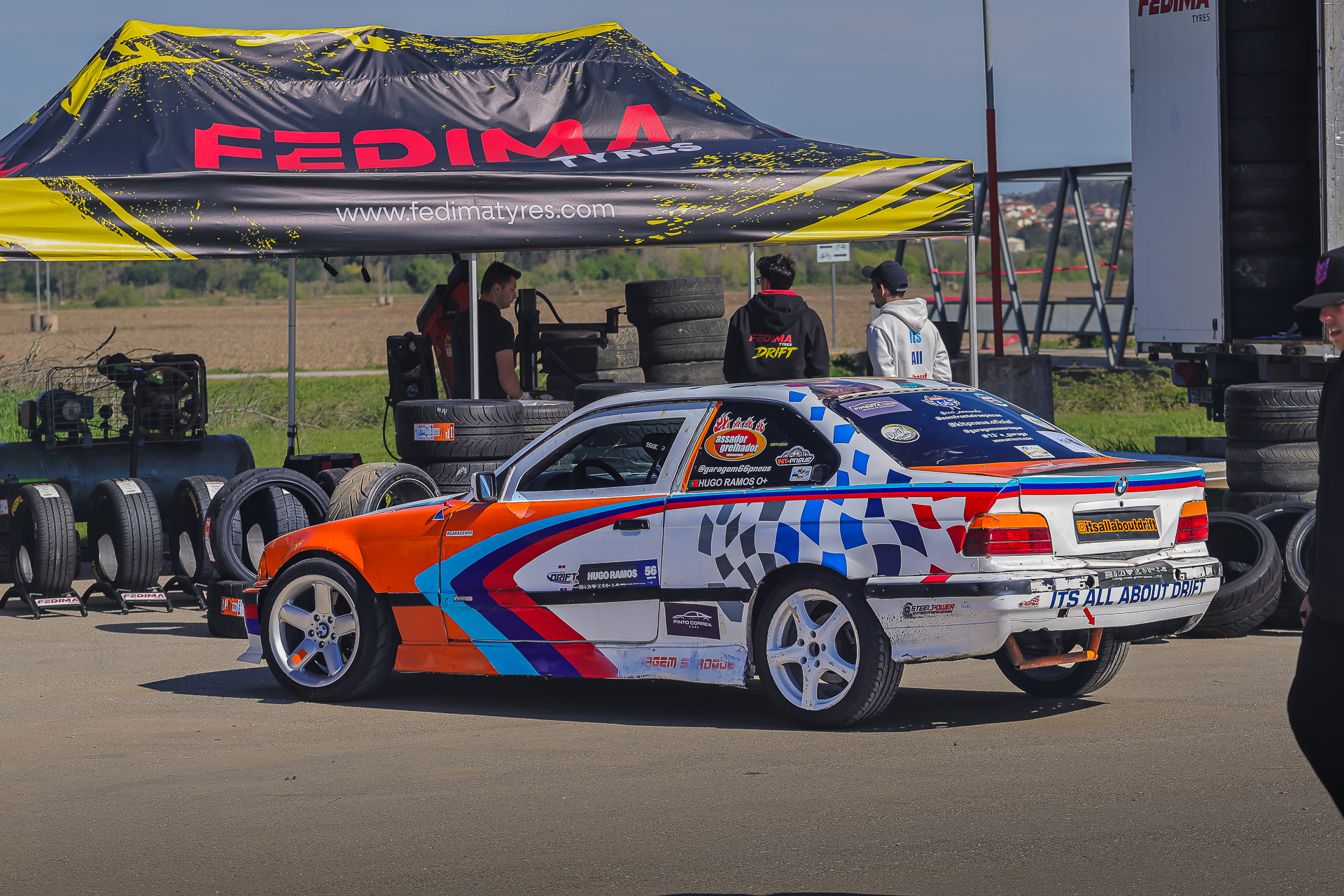 BMW de drift Fedima no stand da equipa